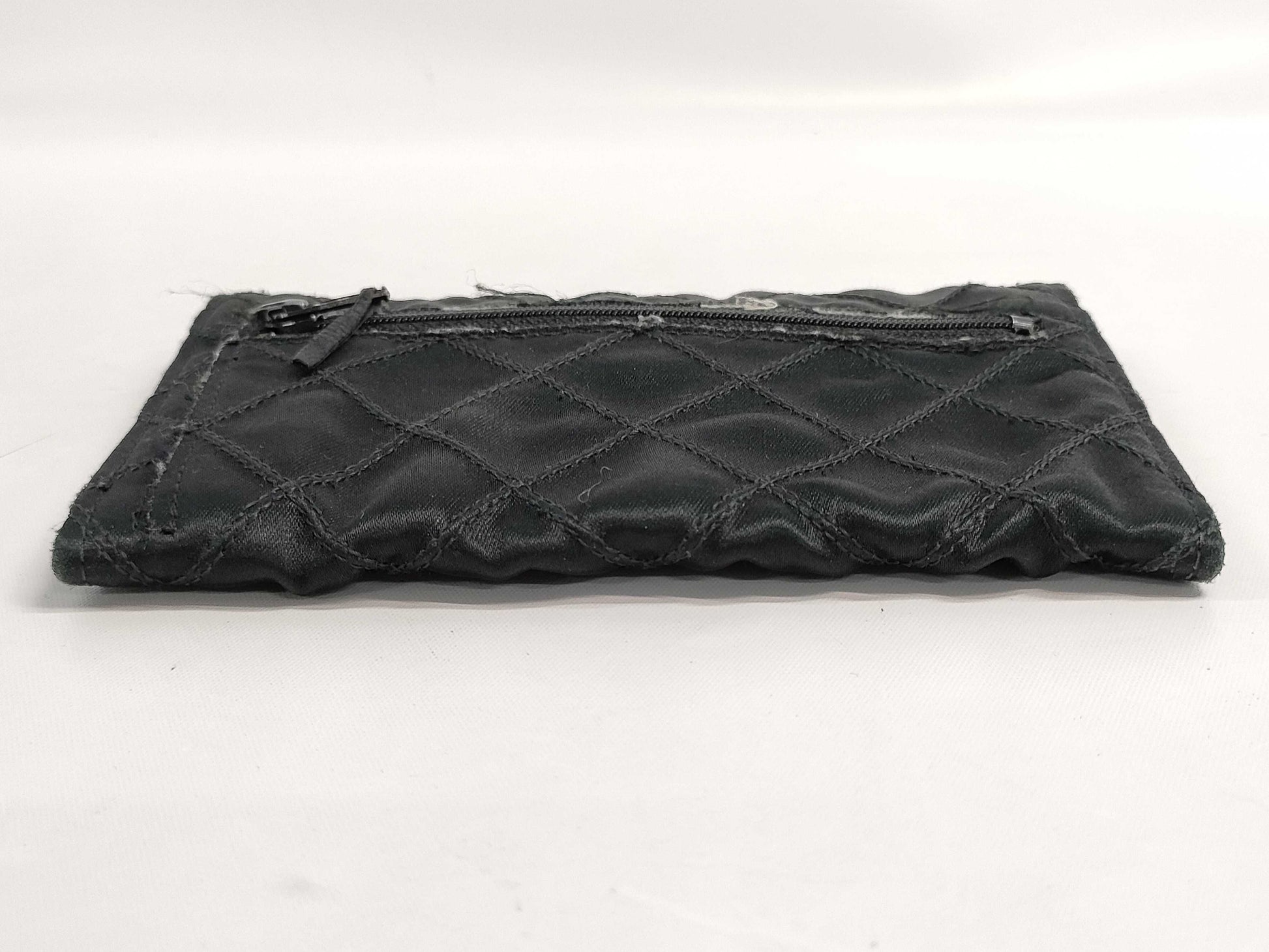 CHANEL Bicolor Satin Case for Cards, Passes, and Business Cards