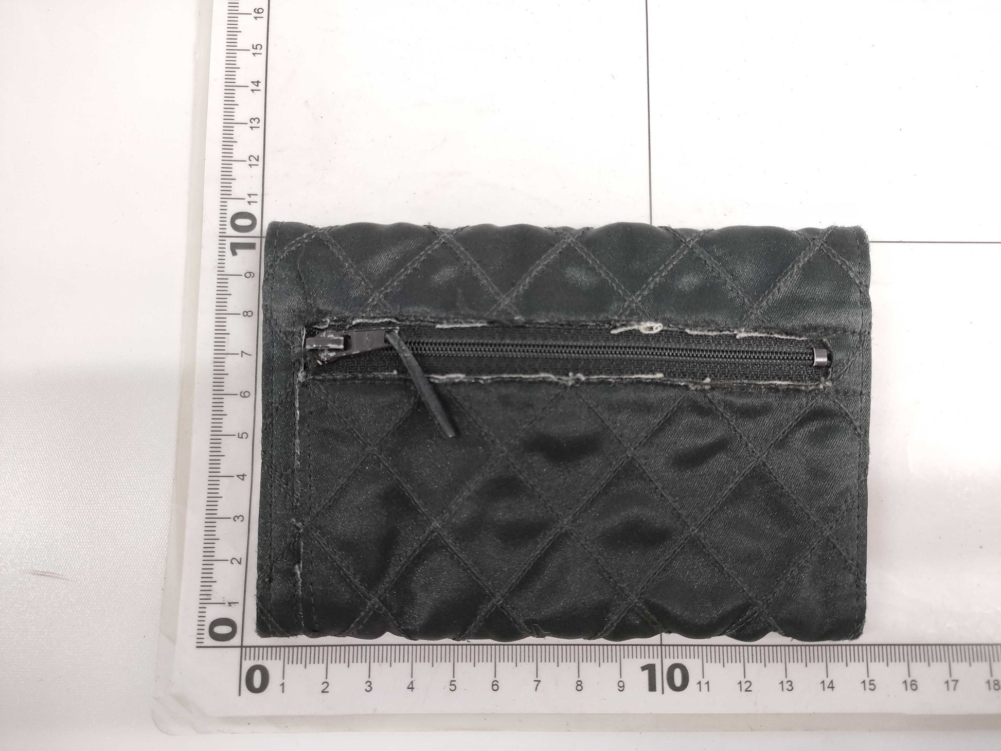 CHANEL Bicolor Satin Case for Cards, Passes, and Business Cards