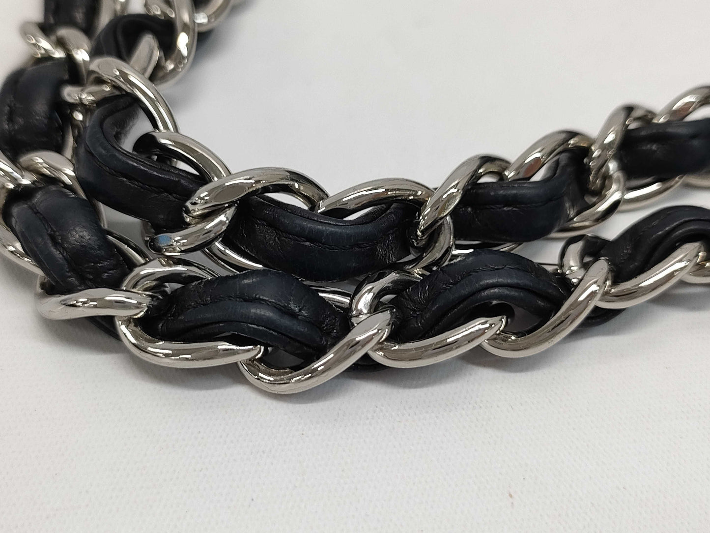 CHANEL Maxi Jumbo Matelasse 33 S Flap Shoulder Bag in Black Lambskin with Silver Hardware and Chain, Model A47600, 33 Series