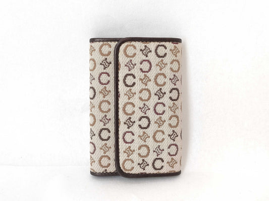 CELINE C Macadam Key Case with Dust Bag