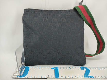 GUCCI GG Canvas Shoulder Bag with Dust Bag
