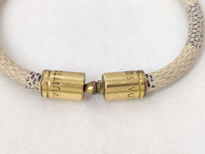 LOUIS VUITTON Damier Azur Bracelet Louis Vuitton Damier Azur Bracelet Keep It Azur M6607E Bracelet/Bangle