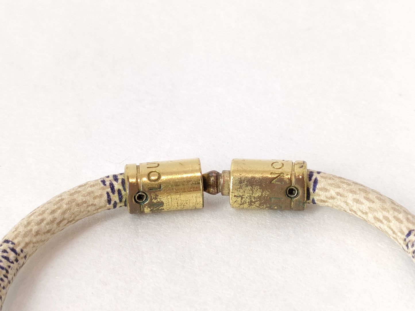 LOUIS VUITTON Damier Azur Bracelet Louis Vuitton Damier Azur Bracelet Keep It Azur M6607E Bracelet/Bangle