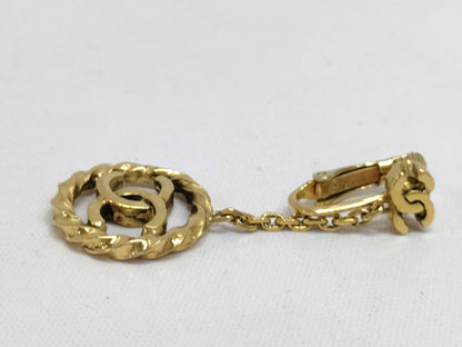CHANEL Coco Mark Earrings Pair 2148 Earrings