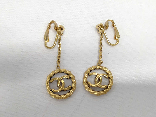 CHANEL Coco Mark Earrings Pair 2148 Earrings