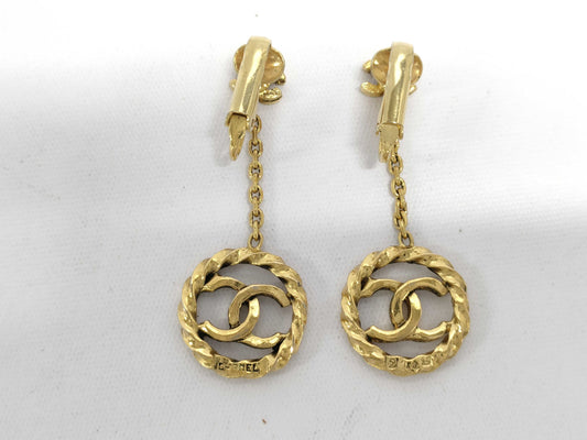 CHANEL Coco Mark Earrings Pair 2148 Earrings