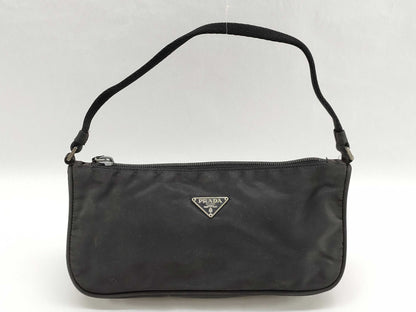 PRADA Nylon Prada Saffiano Handbag Hand Pouch Handbag