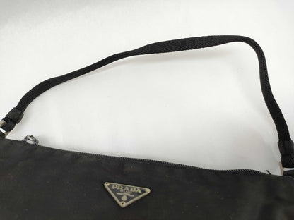 PRADA Nylon Prada Saffiano Handbag Hand Pouch Handbag