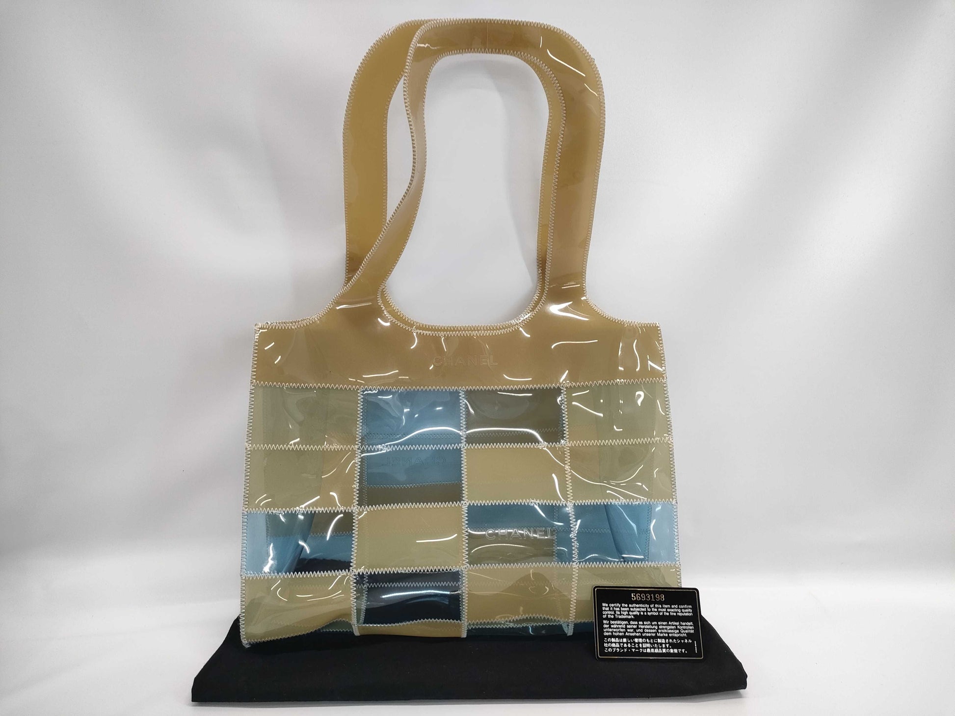 CHANEL Coco Mark Handbag Vinyl Bag Seal Warranty Dust Bag Handbag