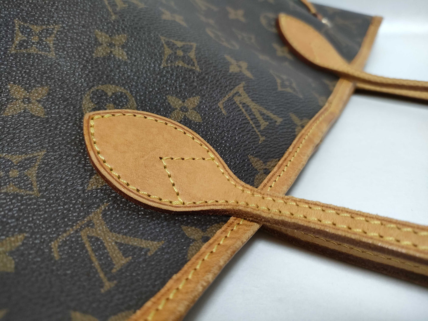 LOUIS VUITTON Monogram LV Neverfull MM M40156 Monogram Tote Bag