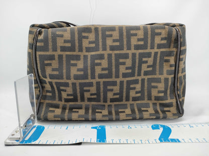FENDI Zucca pattern pouch with locking hardware