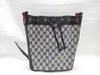 GUCCI GG Supreme Drawstring Old Gucci Canvas Shoulder Bag