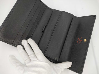 LOUIS VUITTON Epi Wallet Black Wallet