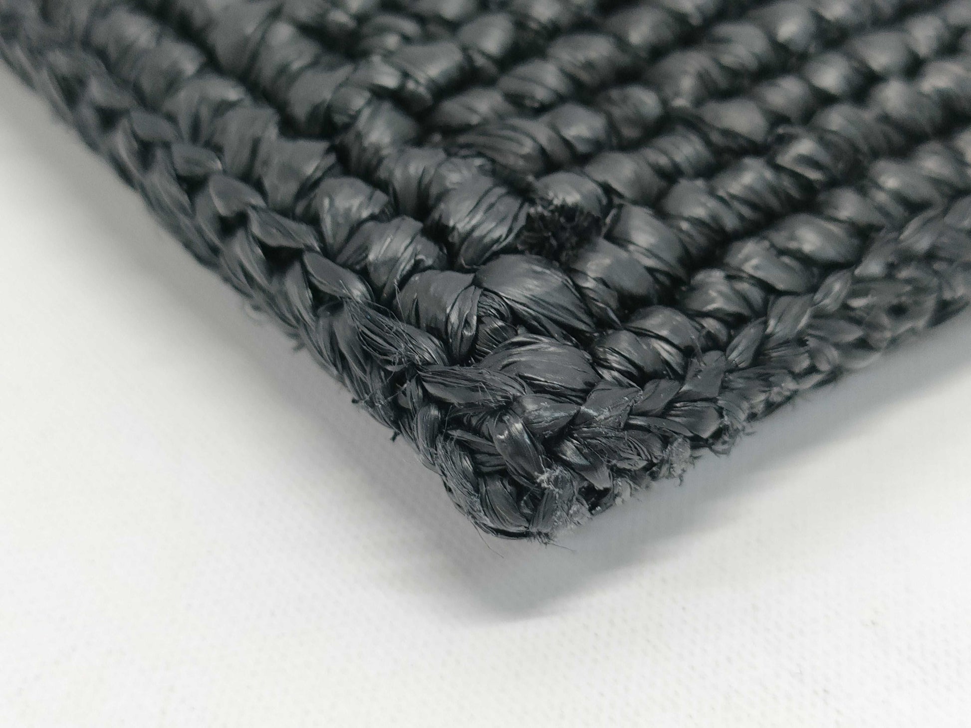 LOEWE Raffia Drawstring Pocket Shoulder Bag, Black, Box and Dust Bag Included