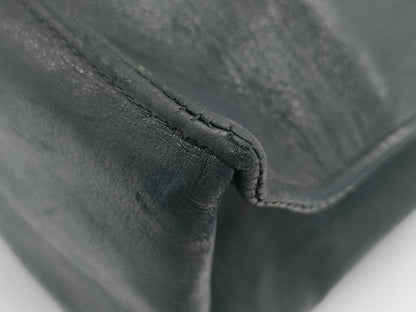 CHANEL Lambskin Chain Tote Bag with Large Coco Mark and GD Hardware, Black