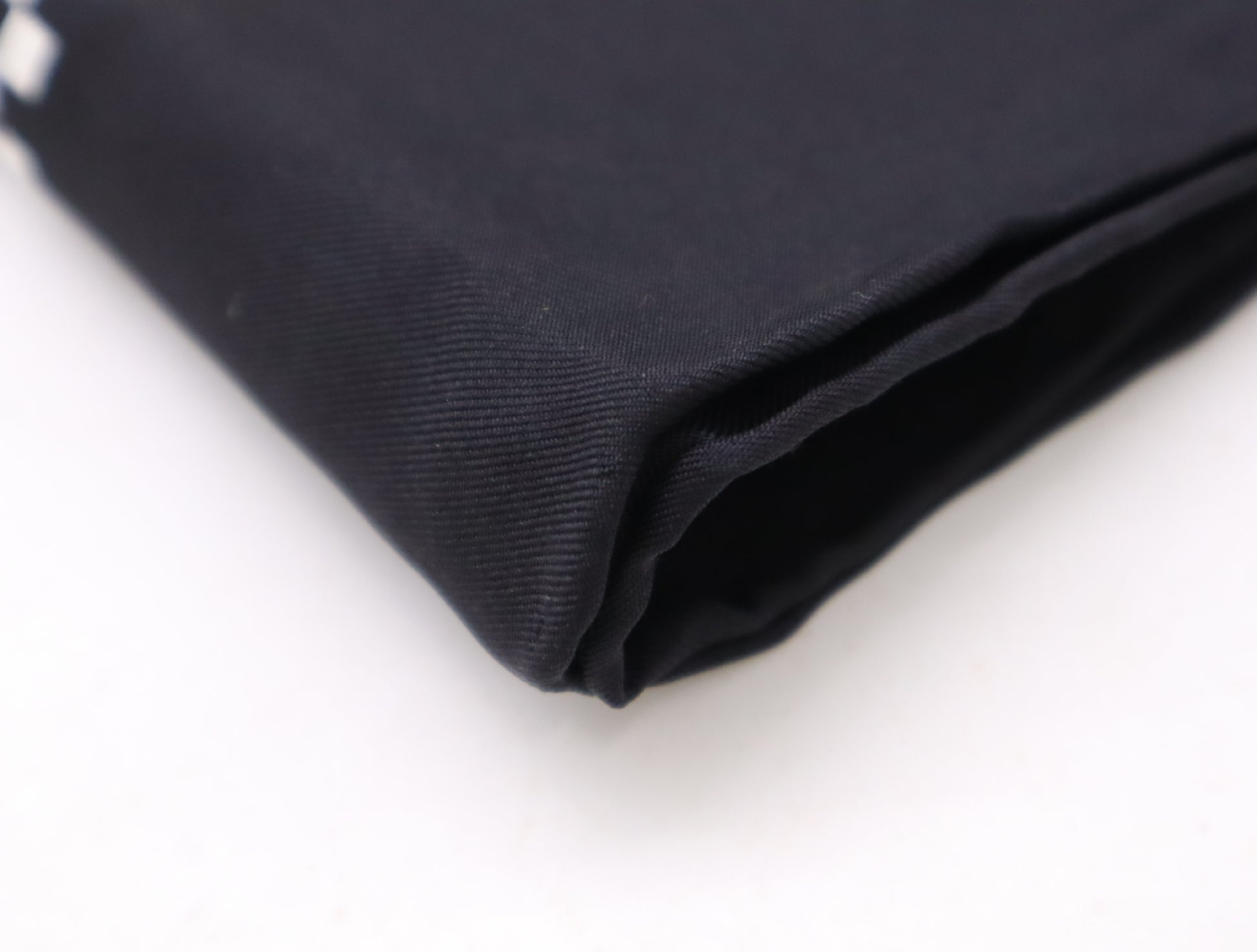 CELINE Chain Charm Silk Scarf Black Border Scarf