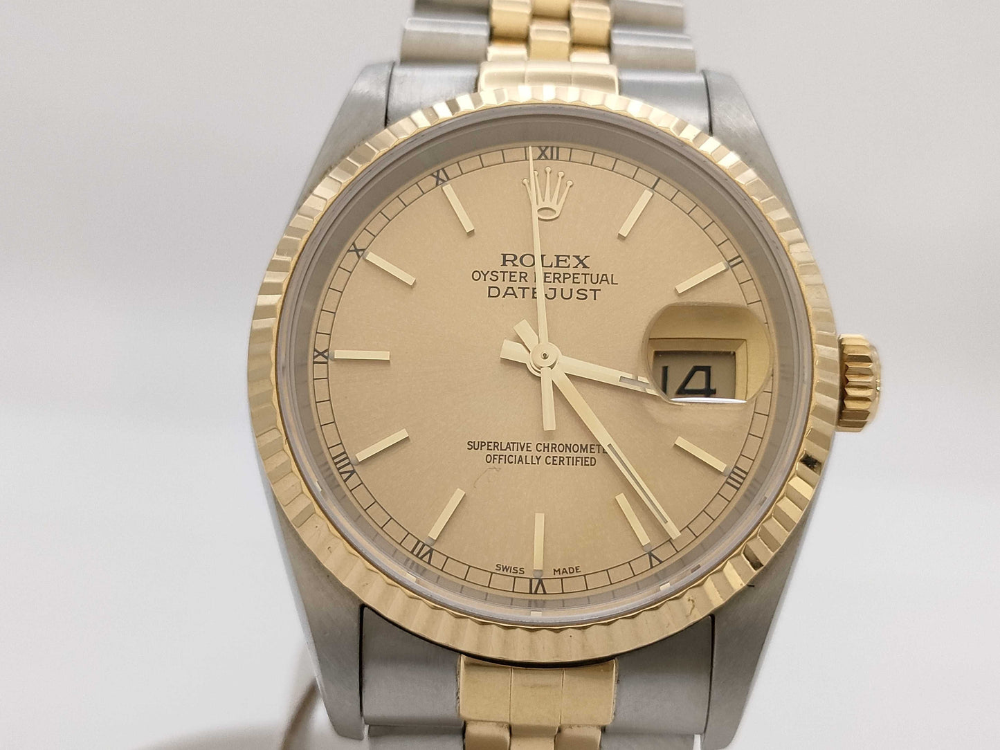 ROLEX 16233 P456615 Champagne Dial Boys' Watch