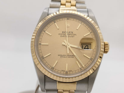 ROLEX 16233 P456615 Champagne Dial Boys' Watch