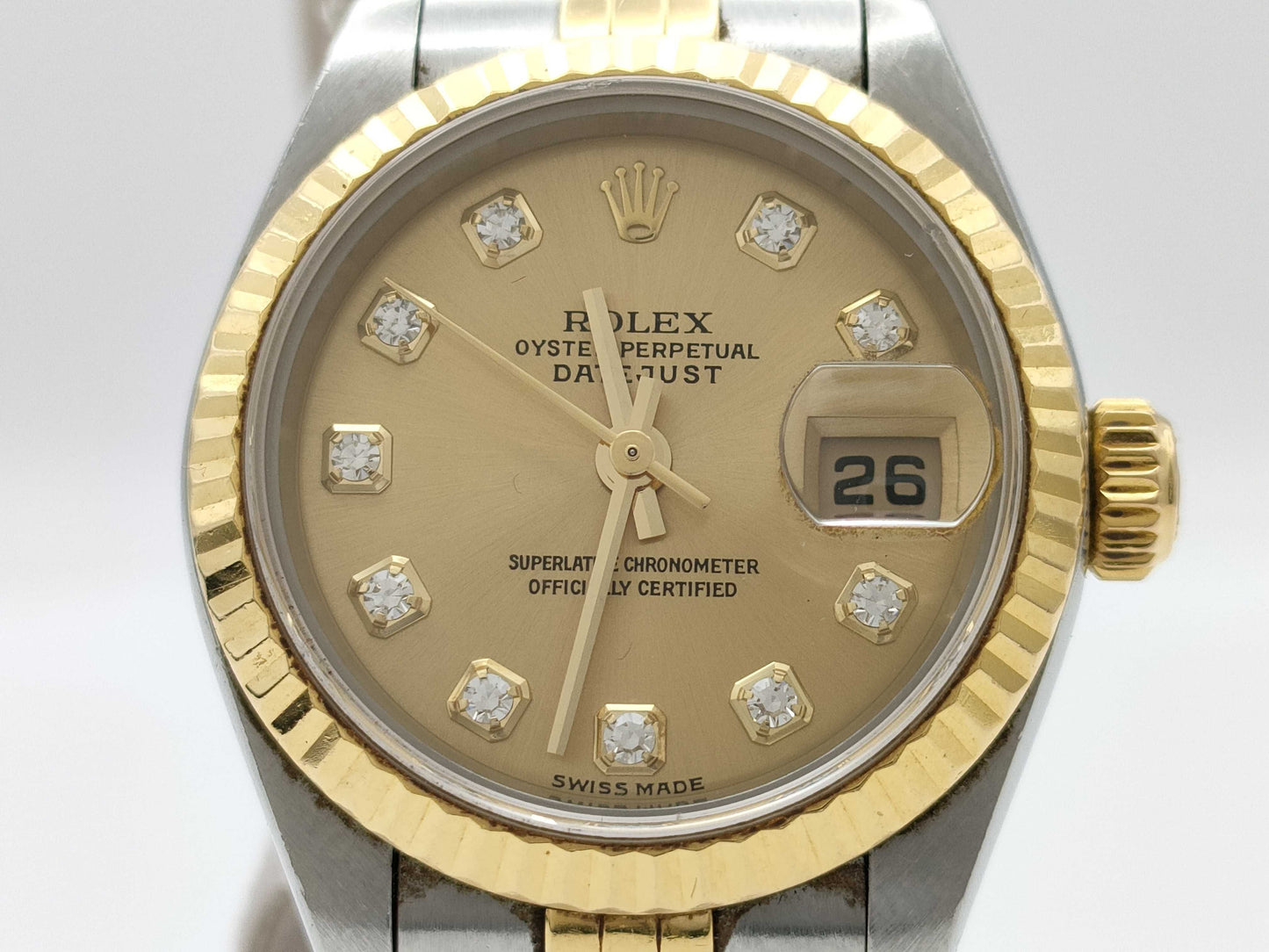ROLEX 79173G Y169047 Champagne Dial Women's Watch
