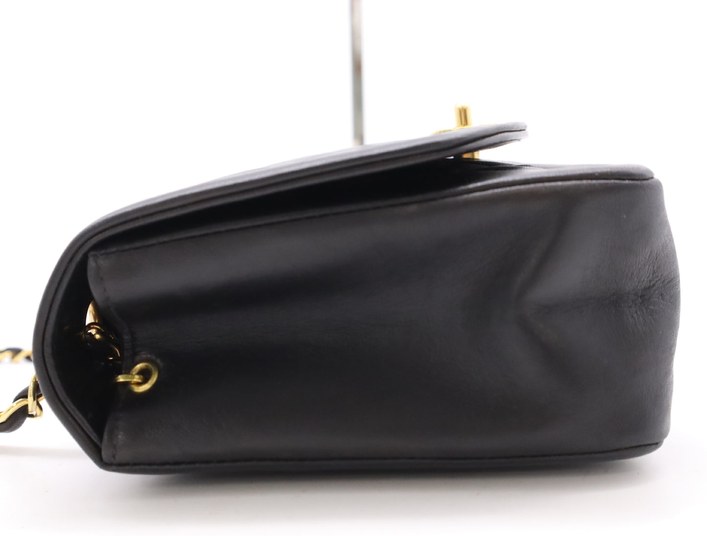 CHANEL Diana 25 Lambskin Shoulder Bag in Black with Seal 3408335