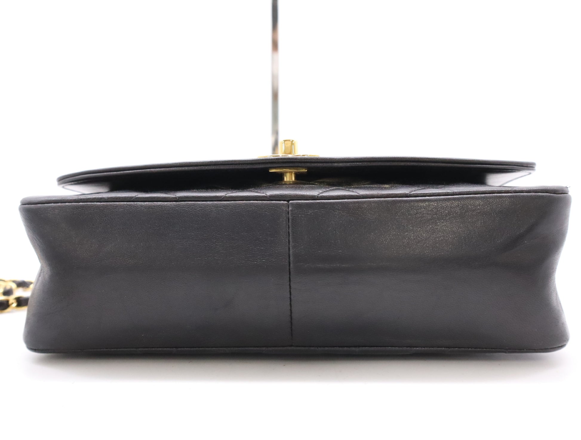 CHANEL Diana 25 Lambskin Shoulder Bag in Black with Seal 3408335