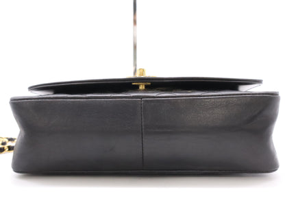 CHANEL Diana 25 Lambskin Shoulder Bag in Black with Seal 3408335