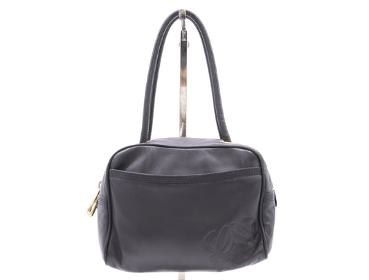 LOEWE Nappa Leather Anagram Handbag Black Handbag