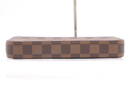 LOUIS VUITTON Damier M61276 Monogram Pochette Felicie Fuchsia with Box, RFID Verified, Second Bag