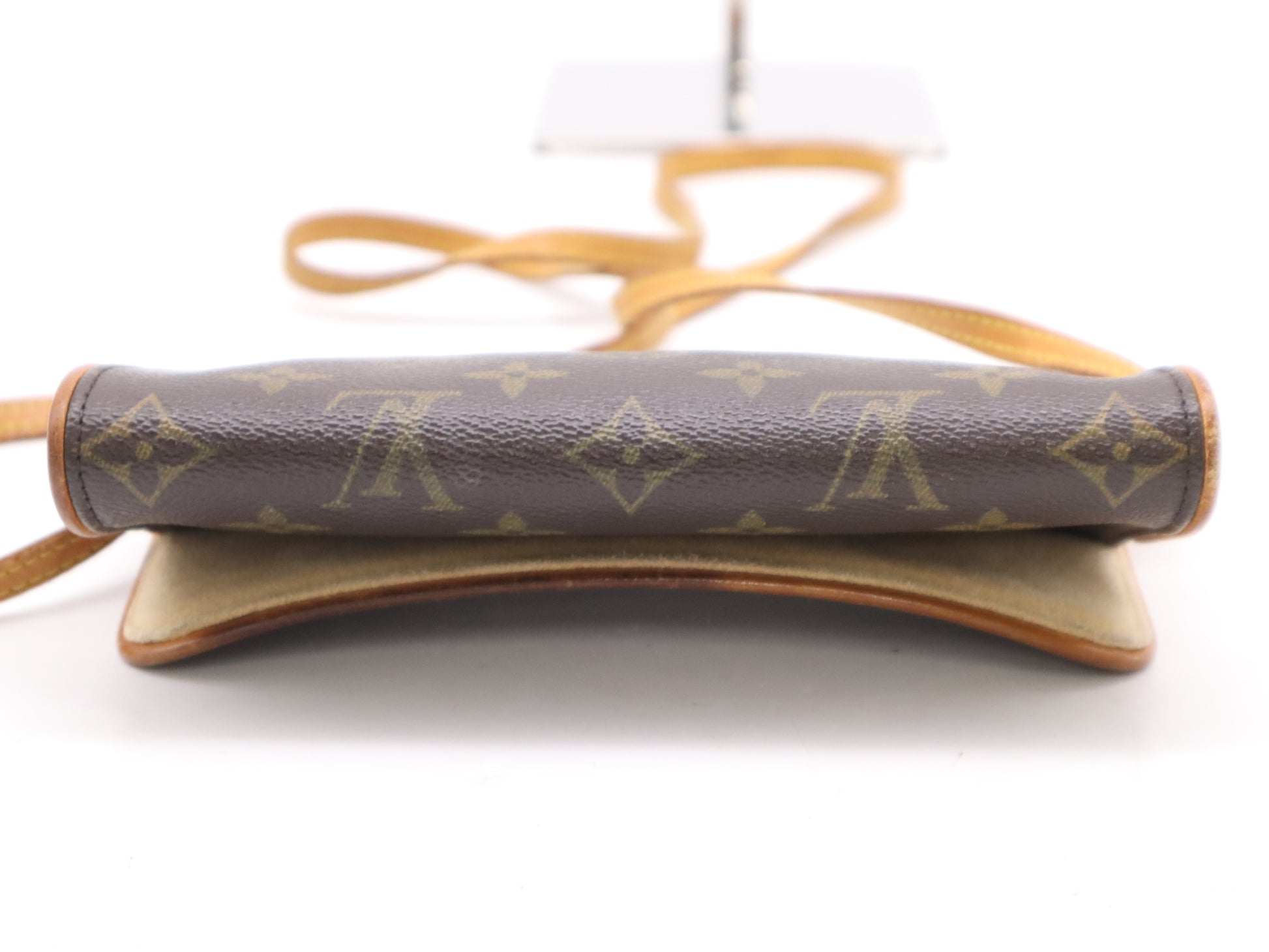 LOUIS VUITTON Monogram M51854 Monogram Pochette Twin PM Clutch Bag with Shoulder Strap