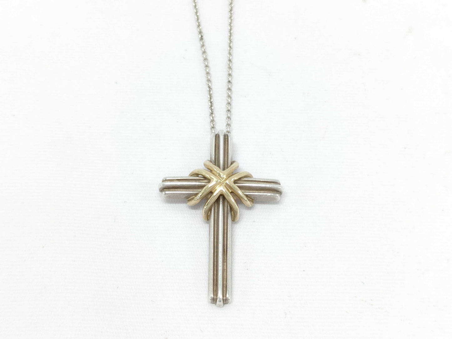 Tiffany & Co. SV925 Signature Cross Necklace Silver Necklace