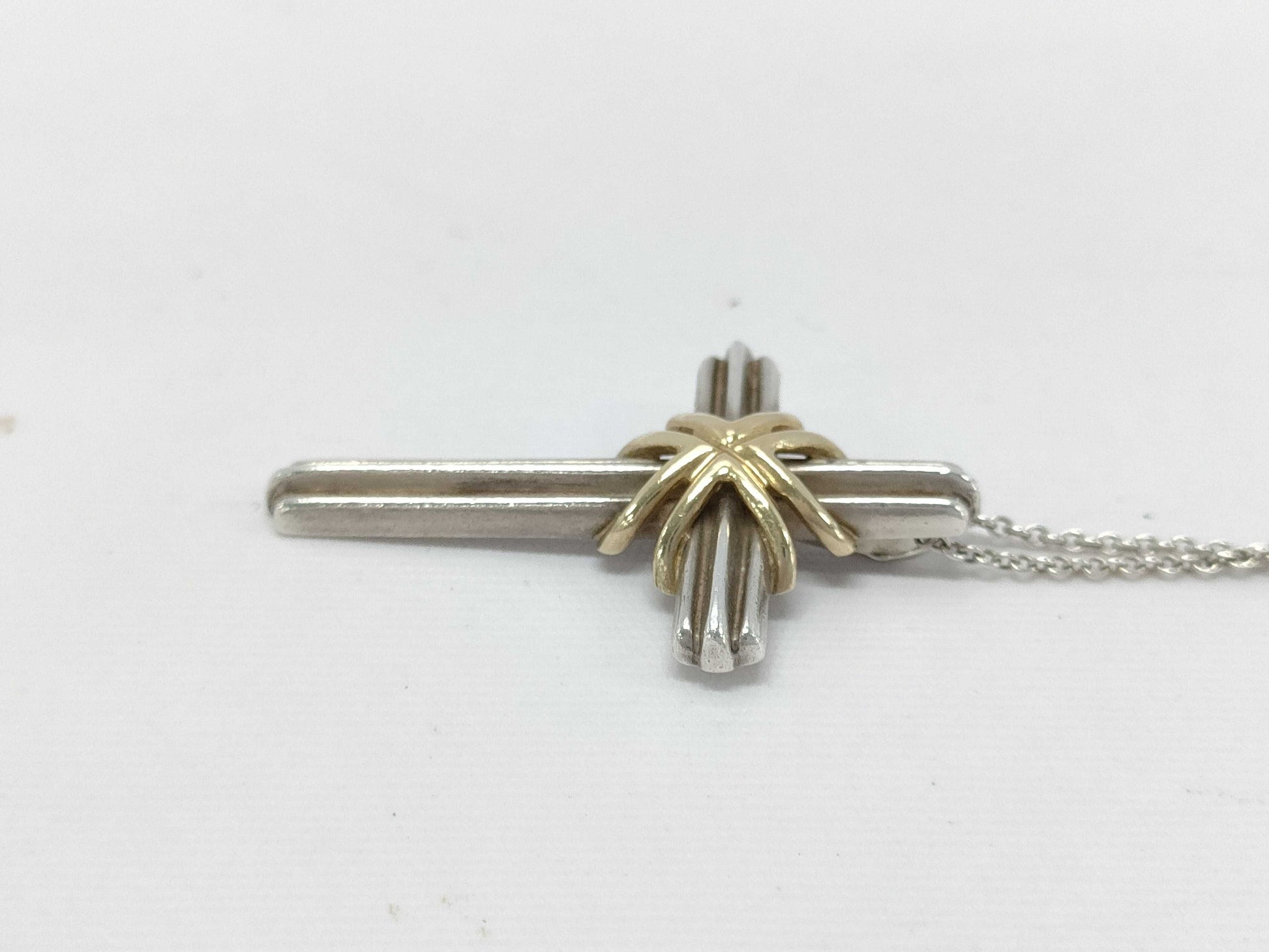 Tiffany & Co. SV925 Signature Cross Necklace Silver Necklace