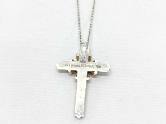 Tiffany & Co. SV925 Signature Cross Necklace Silver Necklace