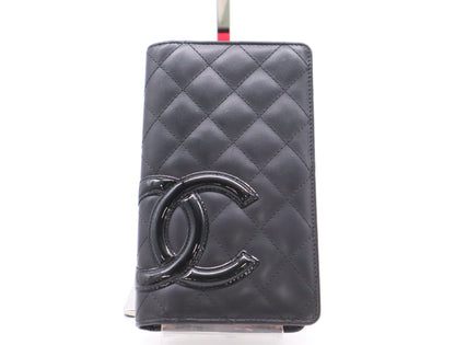 CHANEL Cambon Cambon Line Wallet with Coco Mark, Black, 195679555 Wallet