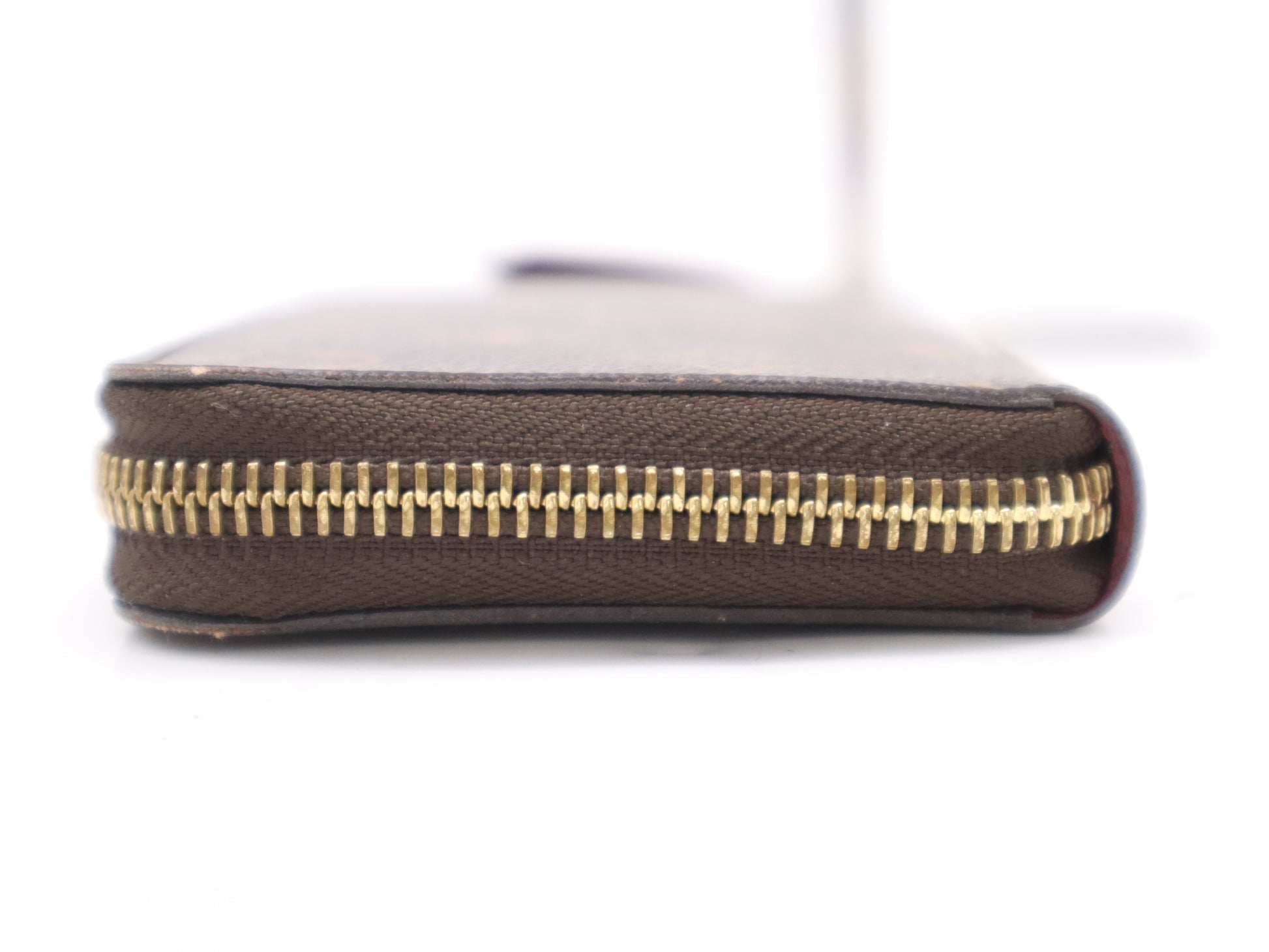 LOUIS VUITTON Monogram M60742 Monogram Portefeuille Clemence Fuchsia Wallet