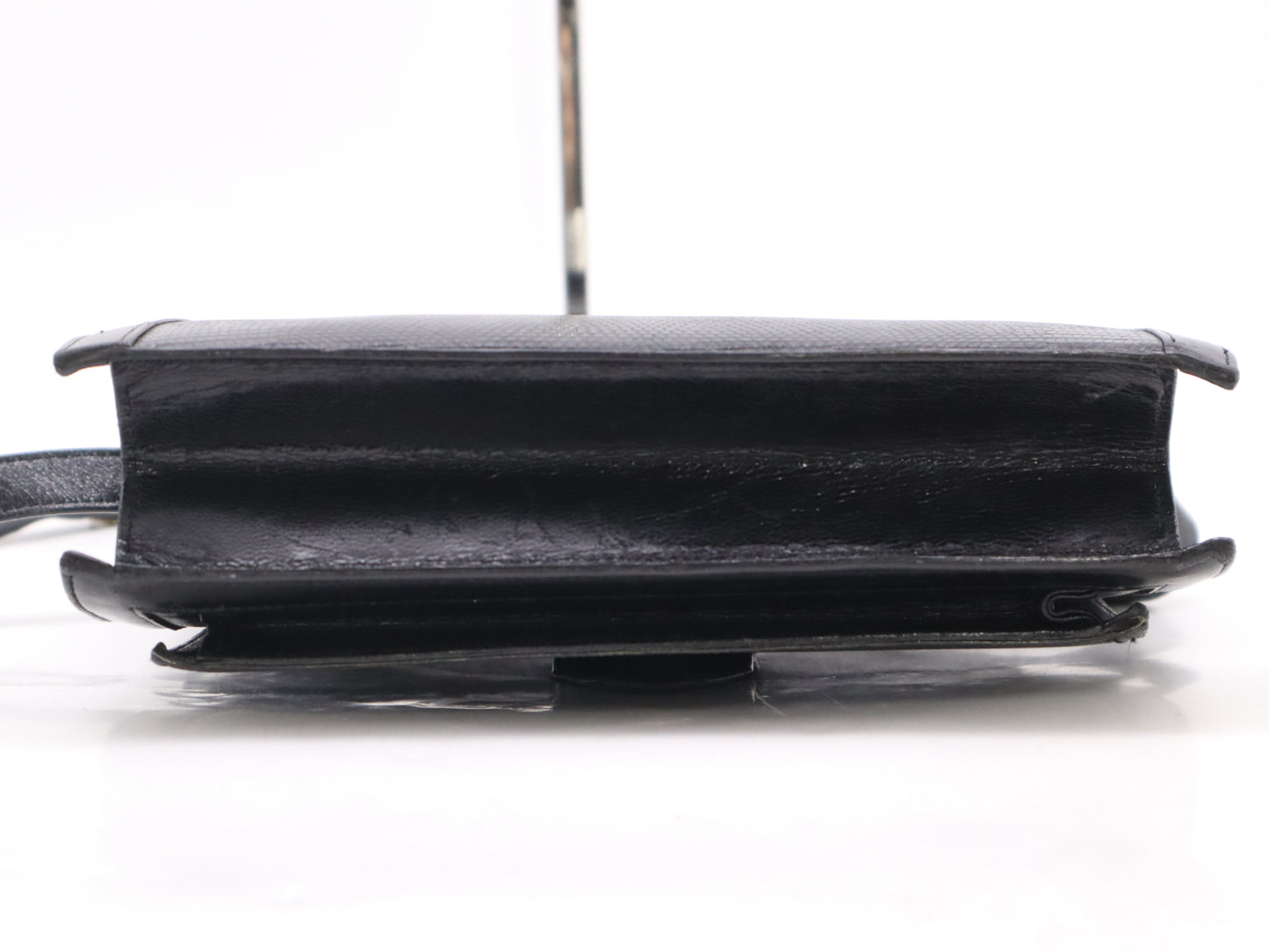 Yves Saint Laurent Leather Shoulder Bag Black Shoulder Bag