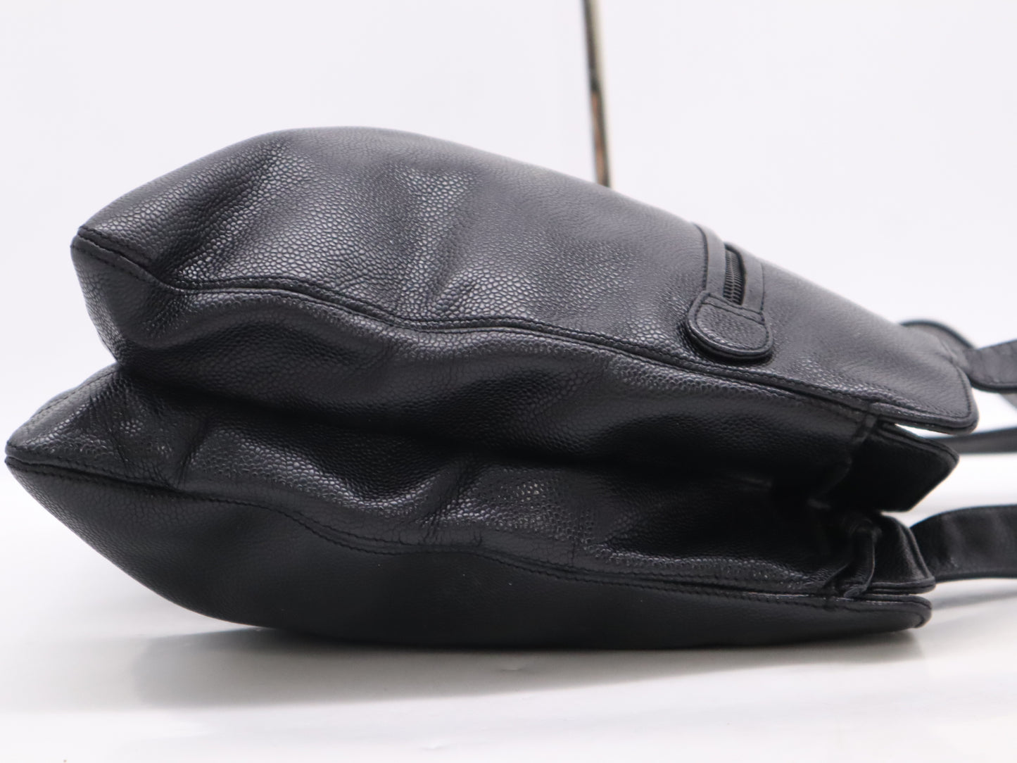 CHANEL Caviar Skin Coco Mark Tote Bag Black Tote Bag