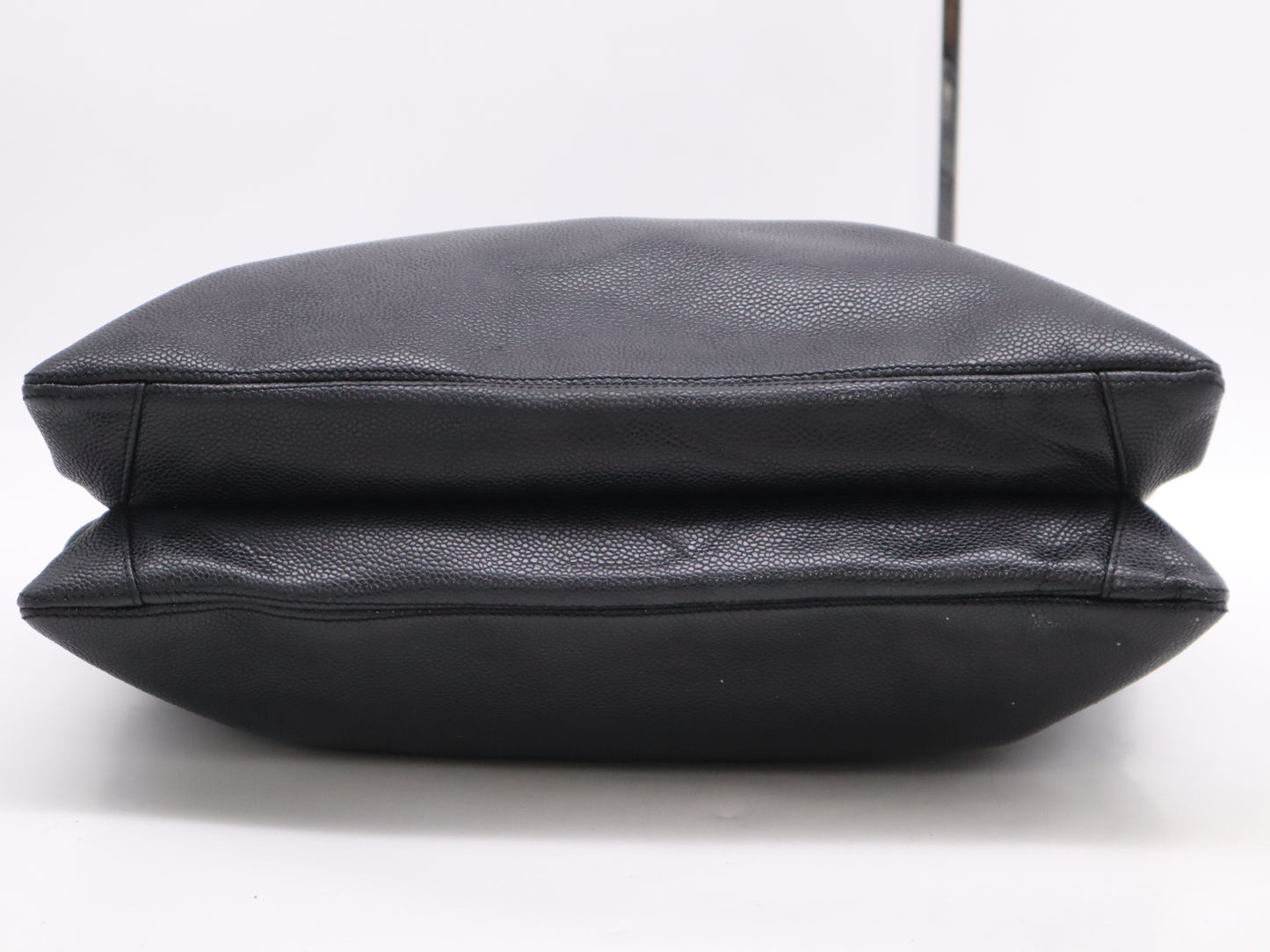 CHANEL Caviar Skin Coco Mark Tote Bag Black Tote Bag