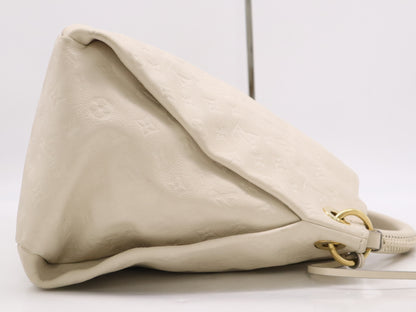 LOUIS VUITTON Monogram Empreinte M93449 Monogram Empreinte Artsy MM Neige Tote Bag