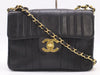 CHANEL Lambskin Mademoiselle 30 S Flap Shoulder Bag with Double Chain, Turn Lock, Grand Design Hardware, Black Seal, 2708278