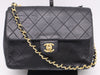 CHANEL Lambskin Matelasse 19 S Flap S Chain Turn Lock Gold Hardware Black Shoulder Bag