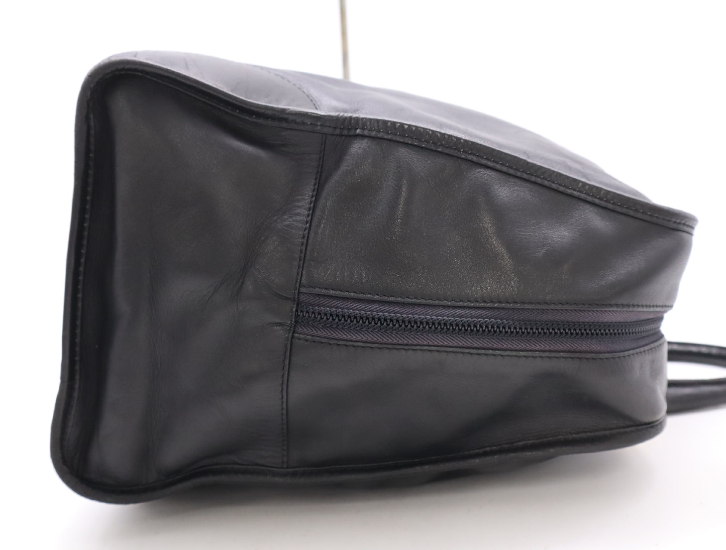 LOEWE Leather Anagram Handbag Boston Bag Black Boston Bag