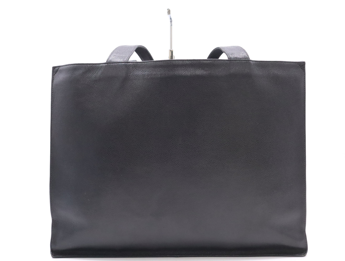 CHANEL Caviar Skin Coco Mark Tote Bag Black Seal 5385633 Tote Bag