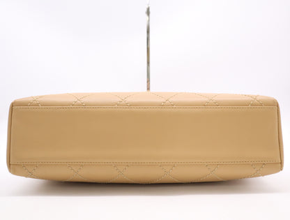 CHANEL Matelasse Lambskin Matelasse Wild Stitch Chain Tote Bag with Guarantee Card 8435991 Tote Bag