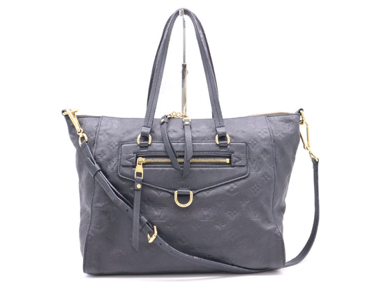 LOUIS VUITTON Monogram Empreinte M93410 Empreinte Lumineuse PM Tote Bag with Shoulder Strap