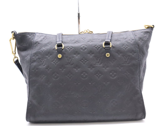 LOUIS VUITTON Monogram Empreinte M93410 Empreinte Lumineuse PM Tote Bag with Shoulder Strap