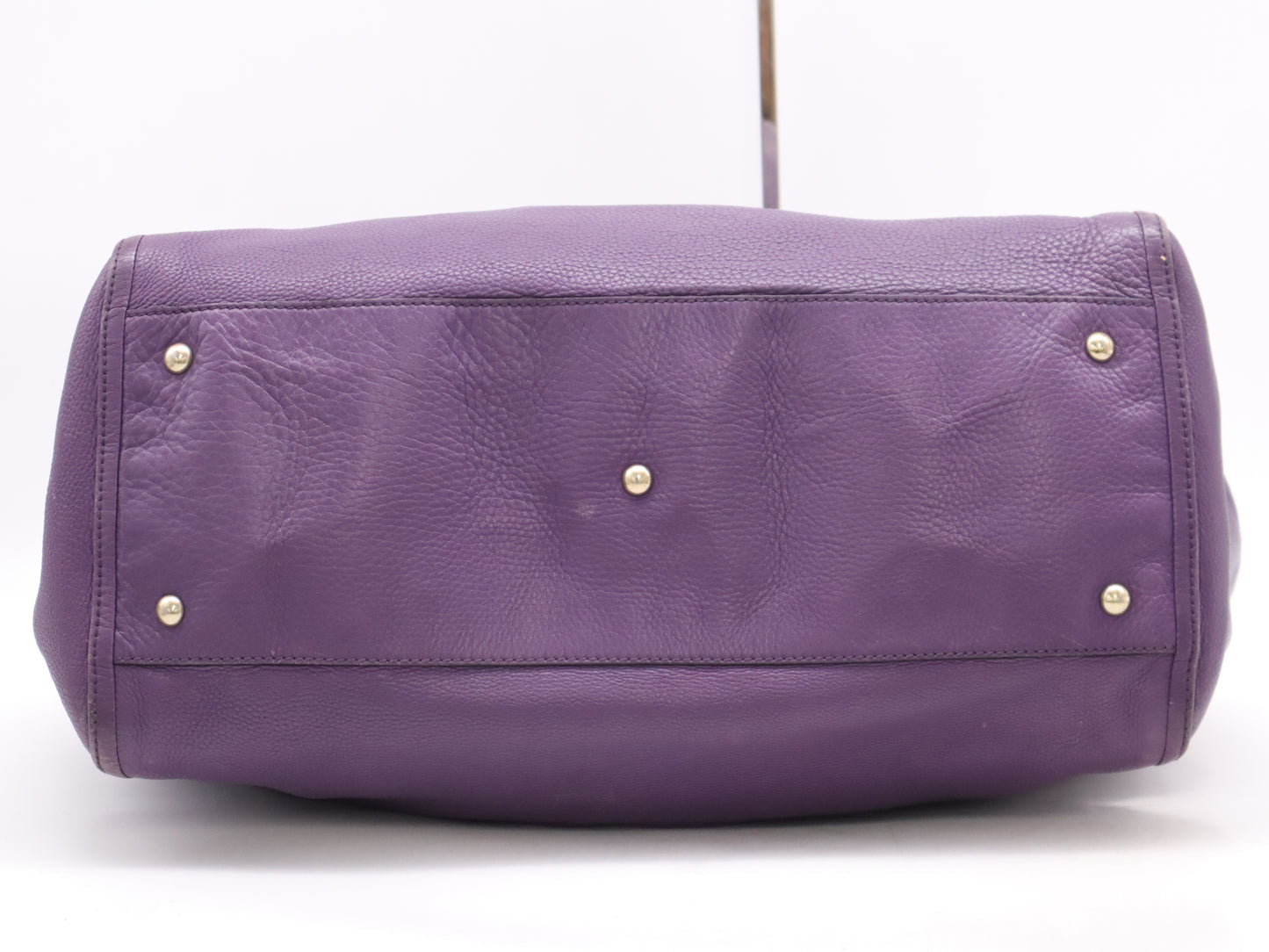 GUCCI Soho Leather Tote Bag Purple Shoulder Bag