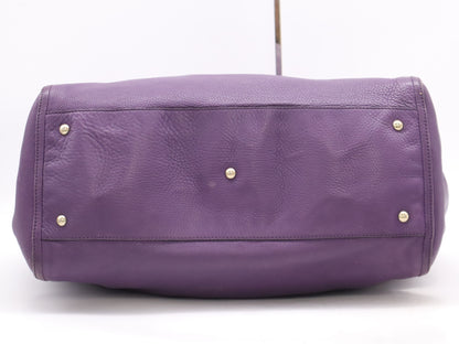 GUCCI Soho Leather Tote Bag Purple Shoulder Bag