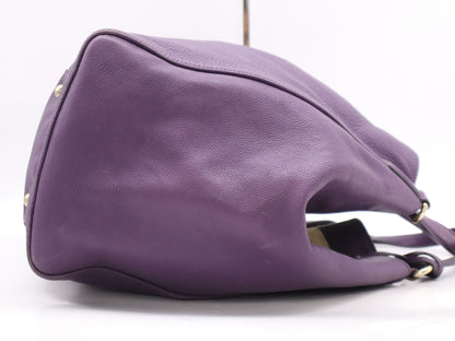 GUCCI Soho Leather Tote Bag Purple Shoulder Bag