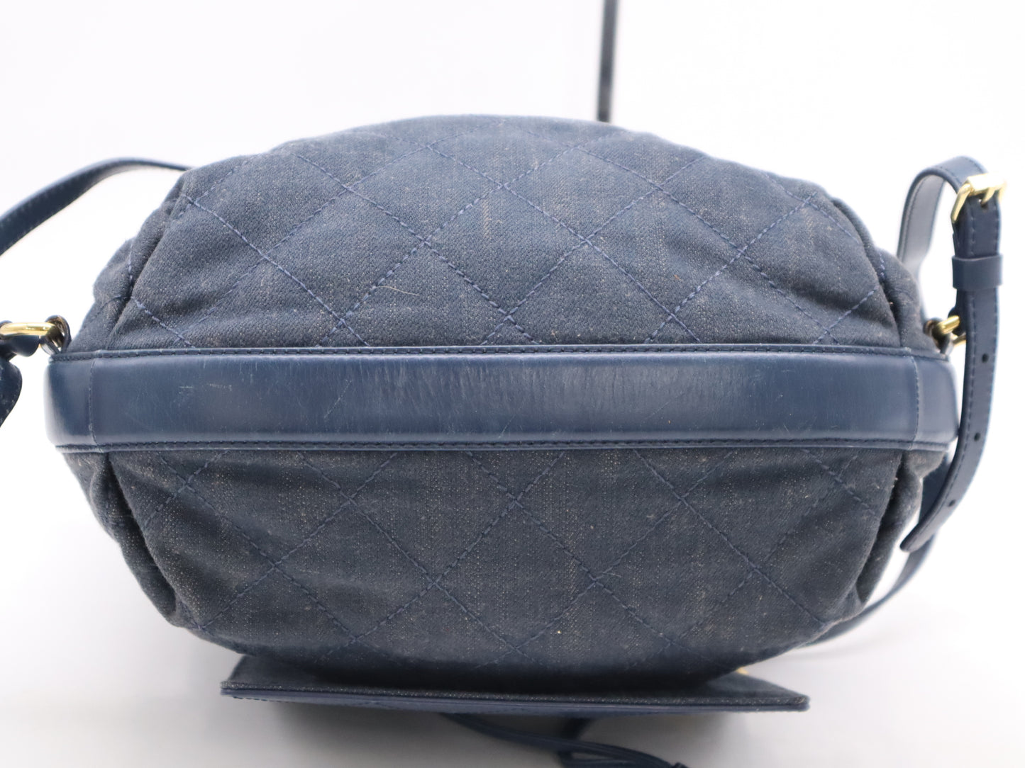 CHANEL Denim Denim x Leather Matelasse Chain Backpack 23264245 Backpack