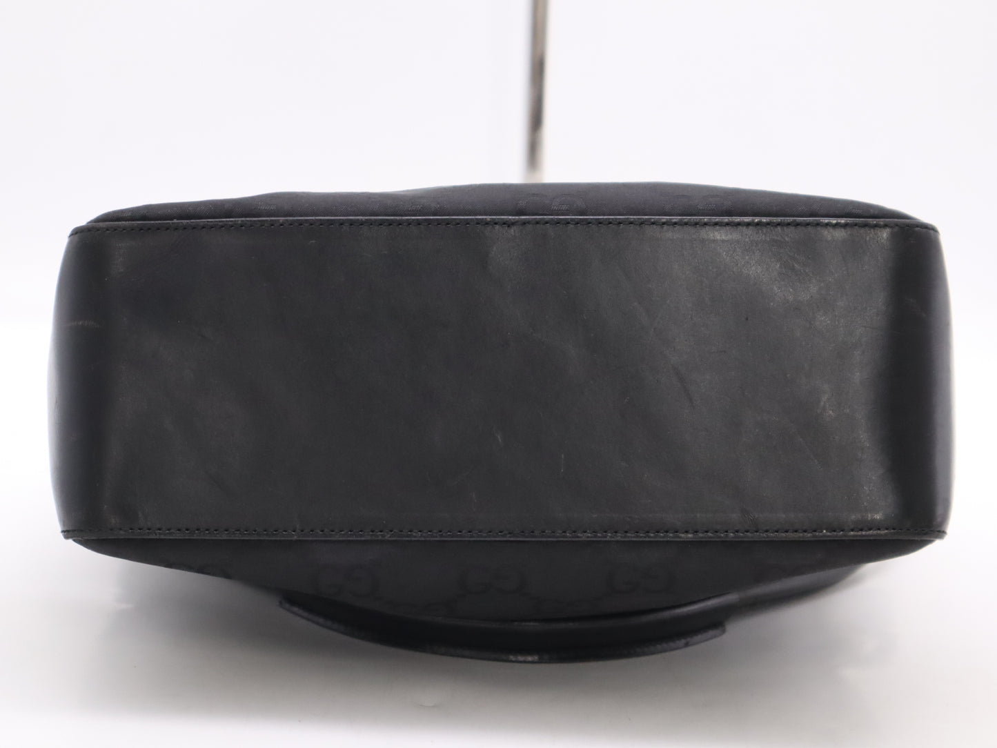 GUCCI 1.3766 GG Nylon Shoulder Bag Black Shoulder Bag